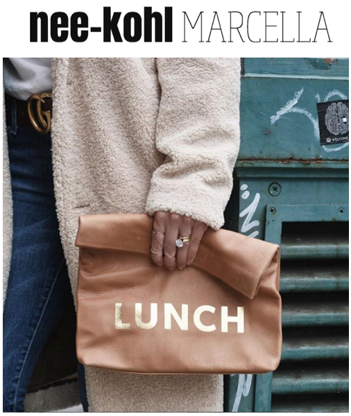 The Lunch in Washed Brown Printed on Nicole Marcella