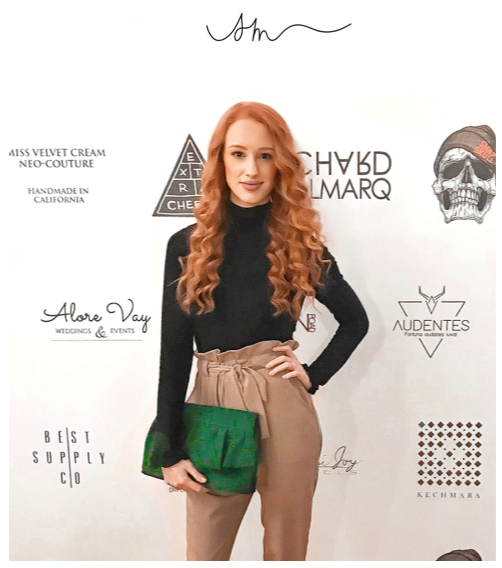 The Ruffle Clutch in Forest Suede on Simply Morgen