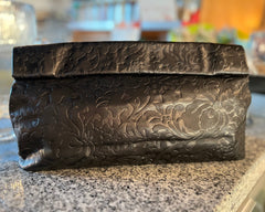 The Dinner — Black Brocade Leather — Final Sale