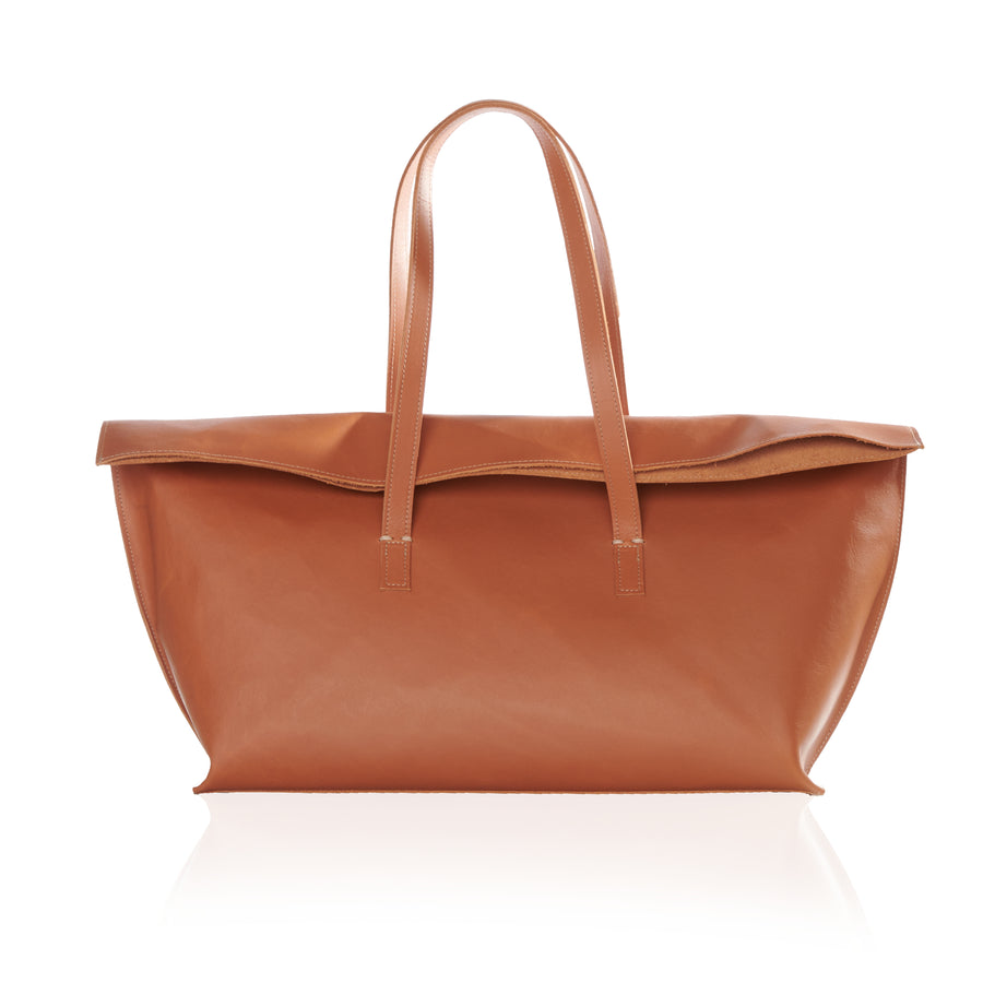 THE RENDEZVOUS TOTE — BRIDLE TAN - FINAL SALE