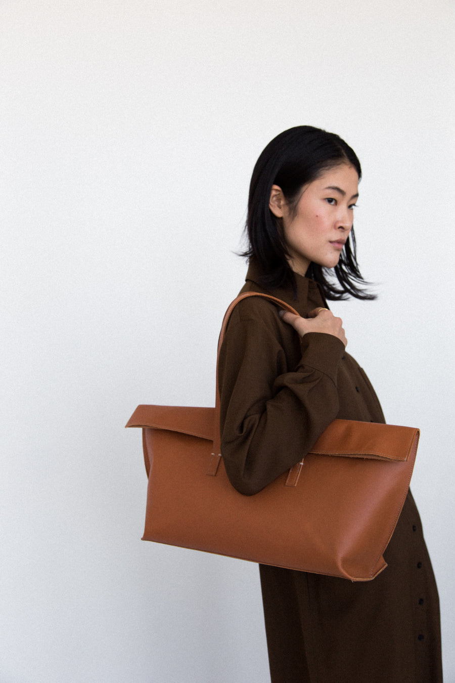 THE RENDEZVOUS TOTE — BRIDLE TAN