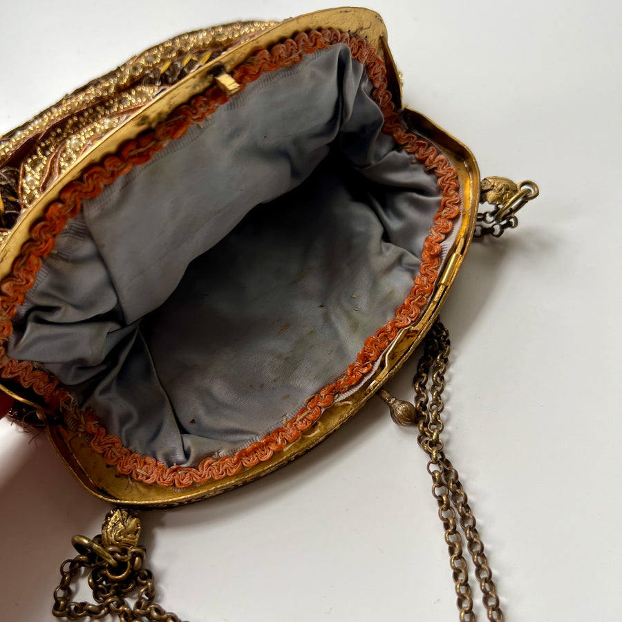 Antique Golden Beaded Purse — FINAL SALE