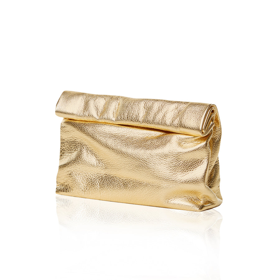 The Lunch — Gold Metallic Leather