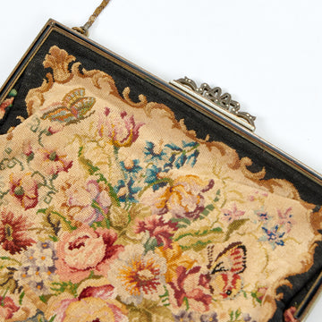 Antique French Tapestry Bag