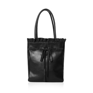 THE FRILL TOTE — BLACK
