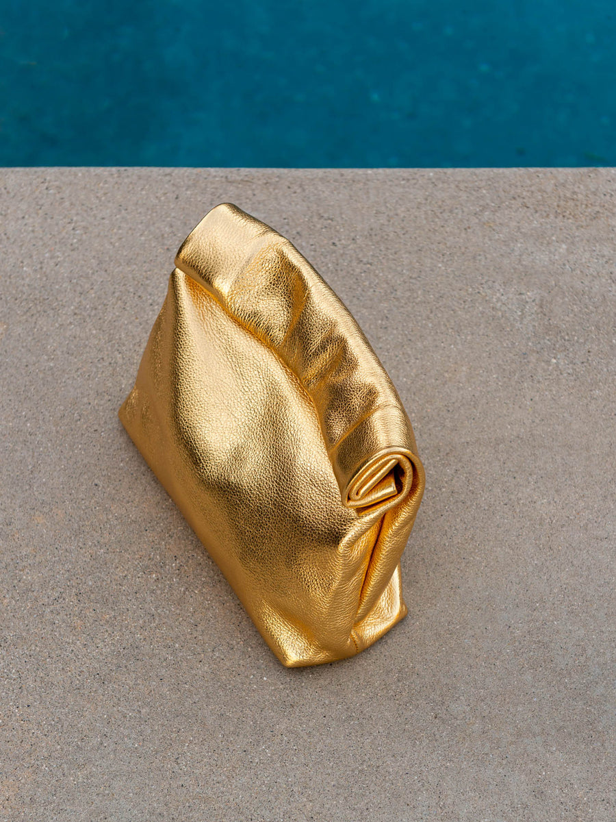 The Lunch — Gold Metallic Leather - FINAL SALE