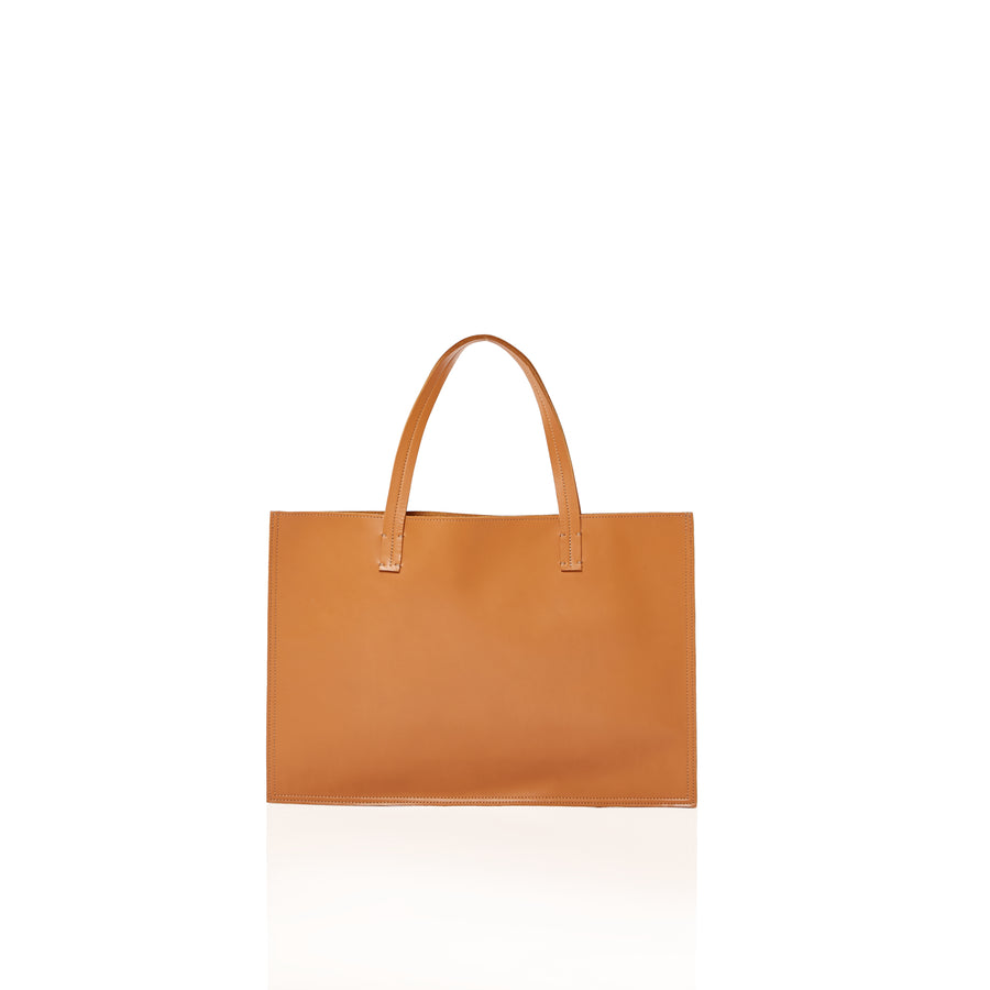 THE SIMPLE TOTE — SMOOTH TAN - FINAL SALE