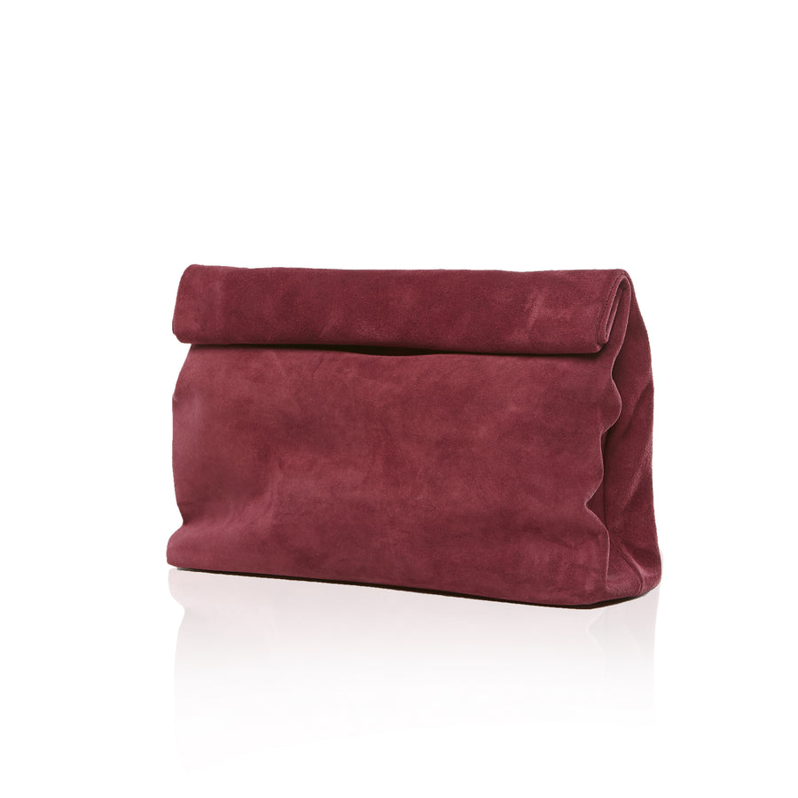 The Lunch — Burgundy Suede