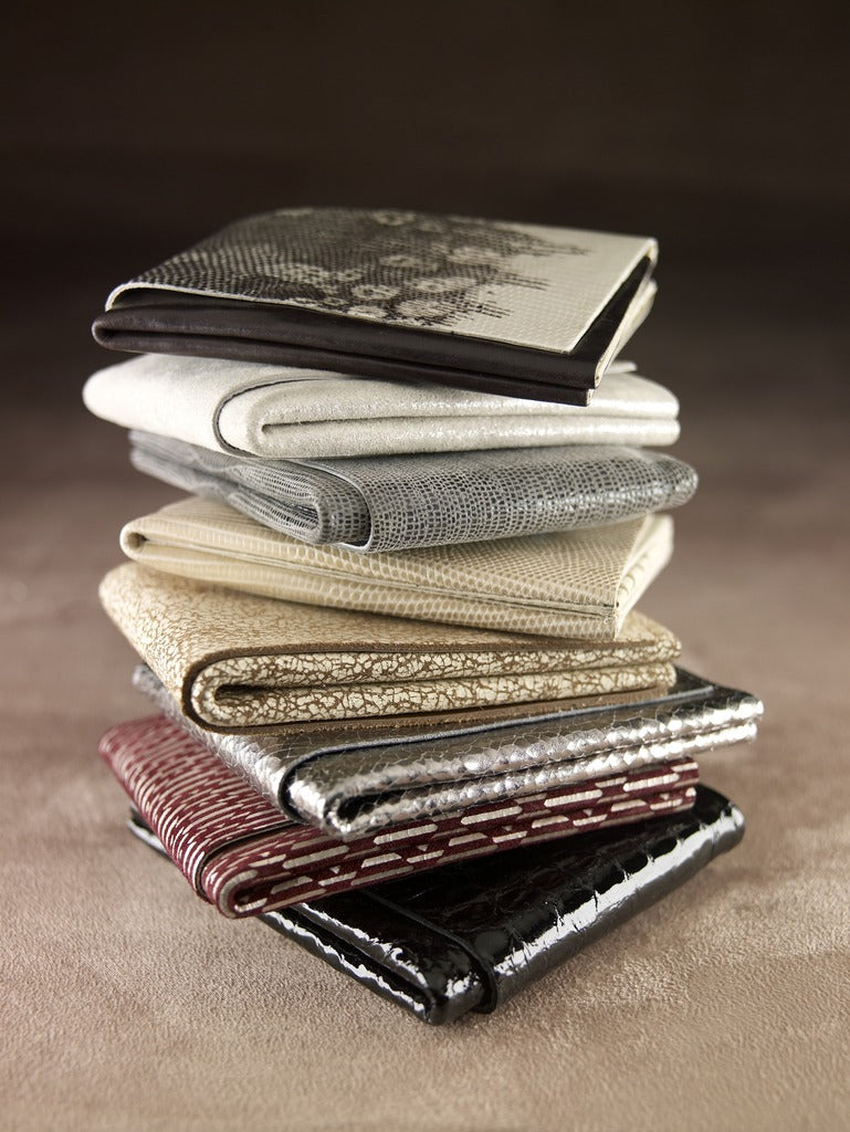 Marie Turnor The Origami Wallet- Lizard Embossed Leather